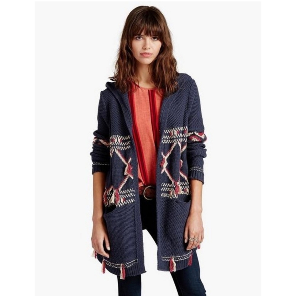 Lucky Brand Fringe Sweater Size X-Small